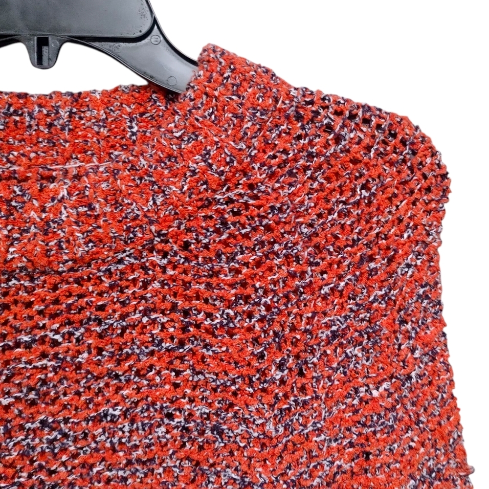 Current Elliott Chunky Knit Red Crew Neck Sweater Women's Size 2 - Picture 6 of 8